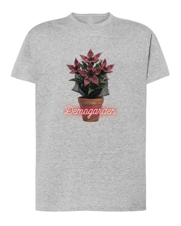 1498 (4) Koszulka Stranger Things Demogorgon Ogród Kwiaty