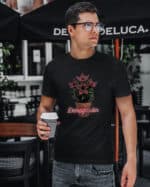 1498 (9) Koszulka Stranger Things Demogorgon Ogród Kwiaty