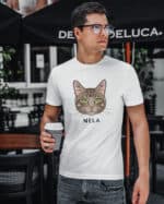 1574 (3) Koszulka Dachowiec Brązowy Pręgowany <br>Personalizowana Kot