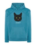 1575 (16) Bluza z kapturem Dachowiec Czarny <br>Personalizowana Kot Pupil