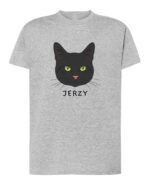 1575 (4) Koszulka Dachowiec Czarny <br>Personalizowana Kot Pupil