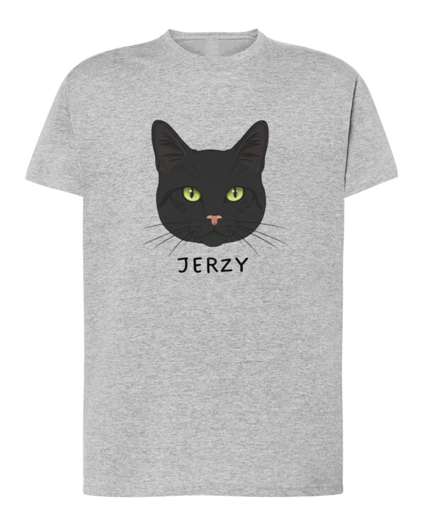 1575 (4) Koszulka Dachowiec Czarny <br>Personalizowana Kot Pupil