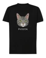 1576 (10) Koszulka Dachowiec Szary Pręgowany Personalizowana Kot