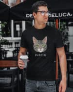 1576 (12) Koszulka Dachowiec Szary Pręgowany <br>Personalizowana Kot