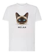 1578 (1) Koszulka Syjamski <br>Personalizowana Kot Pupil