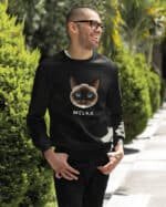 1578 (21) Bluza bez kaptura Syjamski <br>Personalizowana Kot Pupil