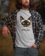 1578 (6) Koszulka Syjamski <br>Personalizowana Kot Pupil