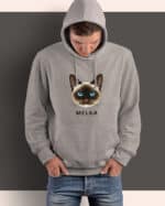 1578 (9) Bluza z kapturem Syjamski <br>Personalizowana Kot Pupil