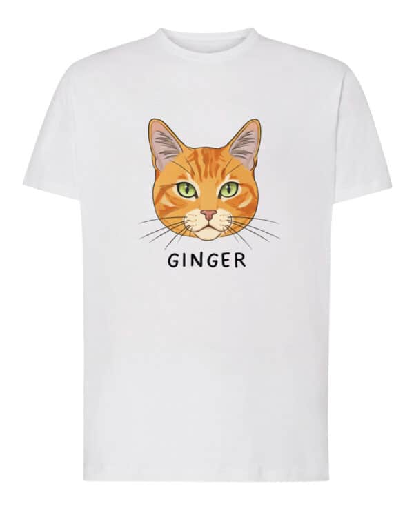 1583 (1) Koszulka Dachowiec Rudy Pręgowany <br>Personalizowana Kot