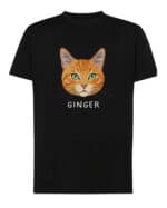 1583 (10) Koszulka Dachowiec Rudy Pręgowany Personalizowana Kot