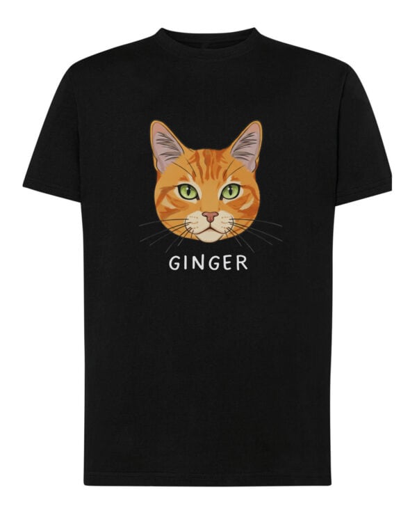 1583 (10) Koszulka Dachowiec Rudy Pręgowany Personalizowana Kot