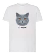 1585 (1) Koszulka Brytyjski krótkowłosy <br>Personalizowana Kot Pupil