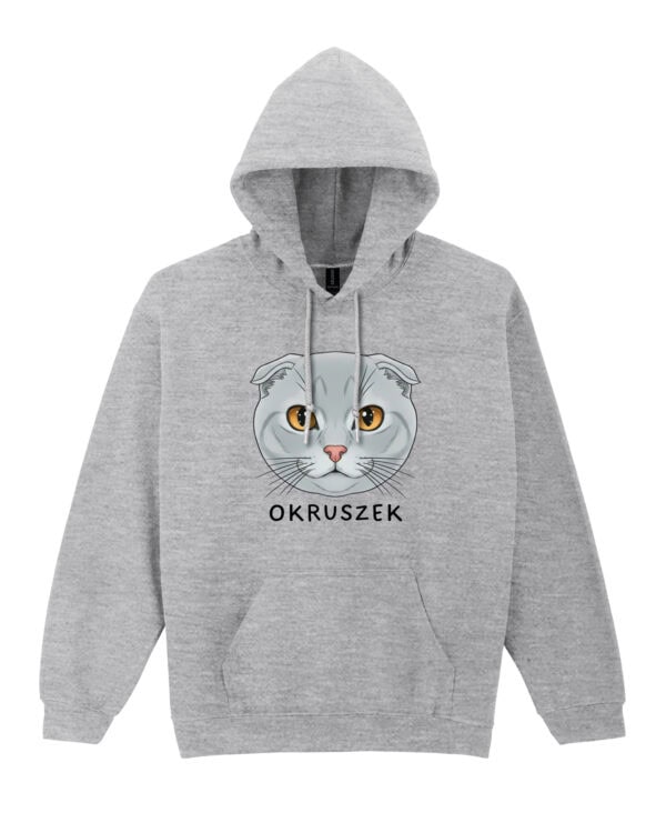 1587 (7) Bluza z kapturem Szkocki zwisouchy <br>Personalizowana Kot Pupil