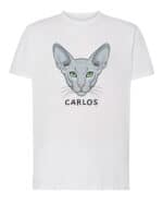 1588 (1) Koszulka Orientalny Szary <br>Personalizowana Kot Pupil