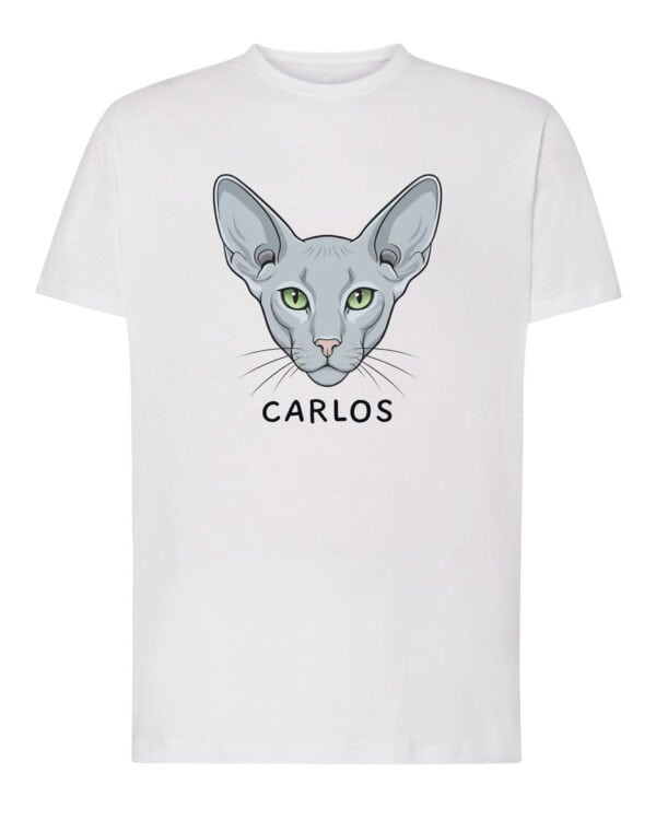 1588 (1) Koszulka Orientalny Szary <br>Personalizowana Kot Pupil