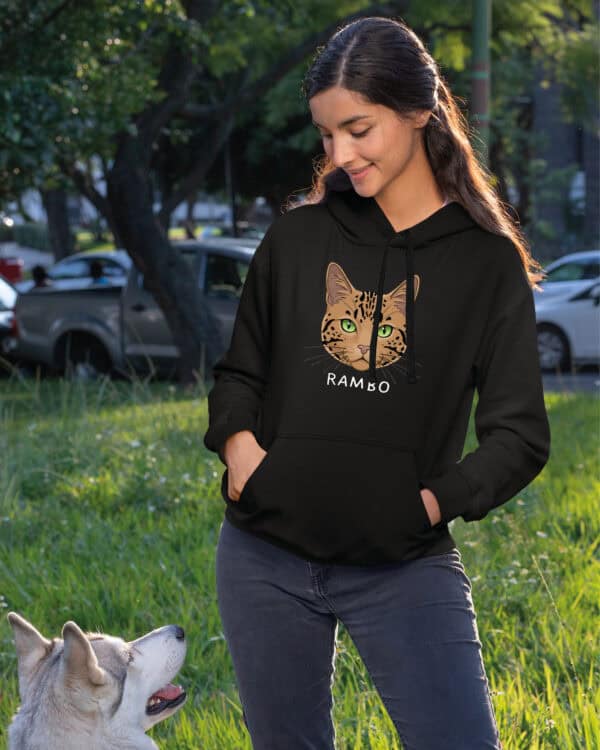 1589 (14) Bluza z kapturem Toyger <br>Personalizowana Kot Pupil