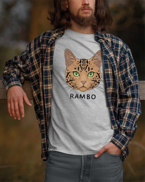 1589 (6) Koszulka Toyger <br>Personalizowana Kot Pupil