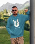 1591 (18) Bluza z kapturem Maine Coon Biały <br>Personalizowana Kot Pupil