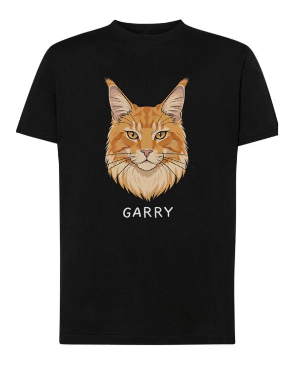 1592 (10) Koszulka Maine Coon Rudy Personalizowana Kot Pupil