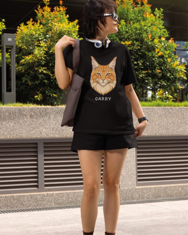 1592 (11) Koszulka Maine Coon Rudy <br>Personalizowana Kot Pupil