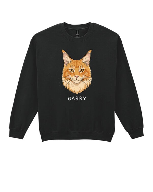 1592 (19) Bluza bez kaptura Maine Coon Rudy Personalizowana Kot Pupil