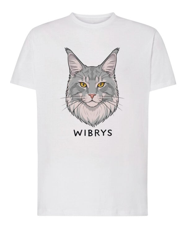 1593 (1) Koszulka Maine Coon Szary <br>Personalizowana Kot Pupil