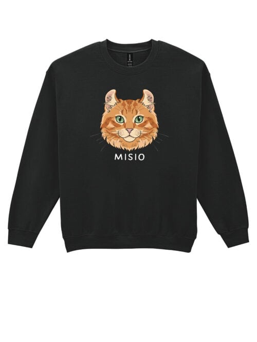 1597 (19) Bluza bez kaptura Amerykański Curl Rudy Personalizowana Kot