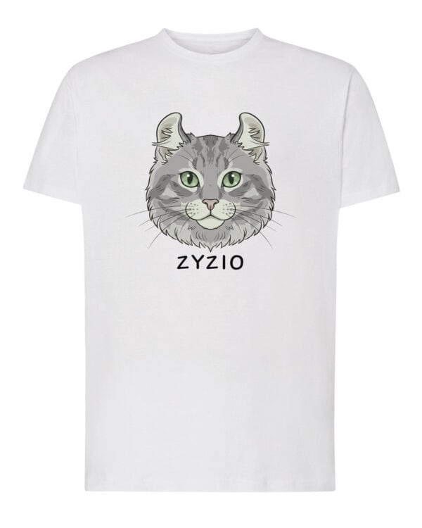 1598 (1) Koszulka Amerykański Curl Szary <br>Personalizowana Kot