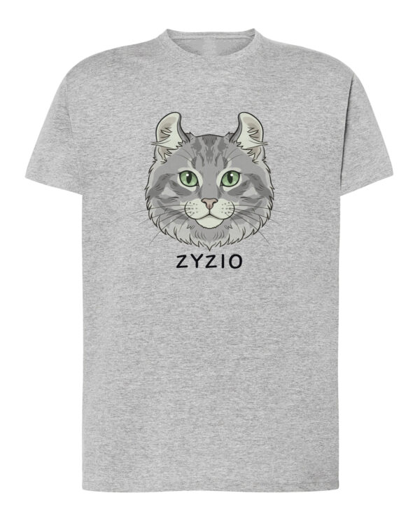 1598 (4) Koszulka Amerykański Curl Szary <br>Personalizowana Kot