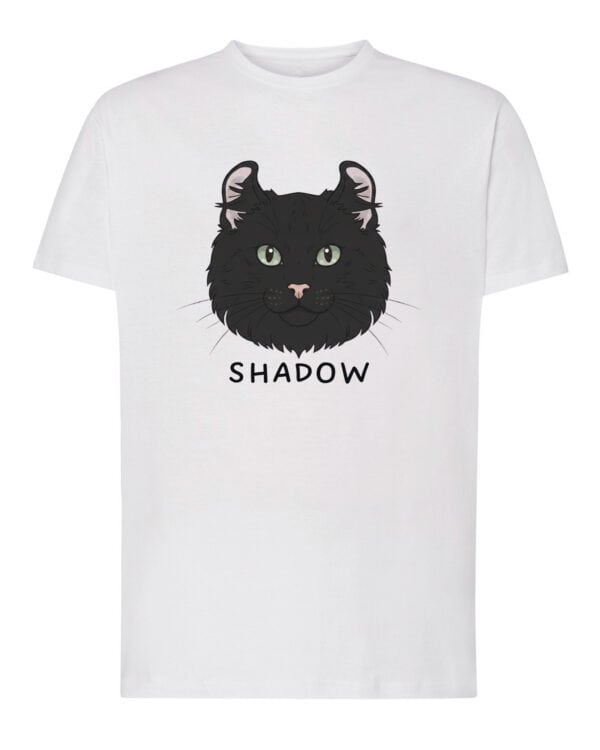 1600 (1) Koszulka Amerykański Curl Czarny Personalizowana Kot