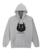 1600 (7) Bluza z kapturem Amerykański Curl Czarny Personalizowana Kot