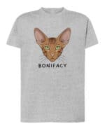 1601 (4) Koszulka Orientalny Brązowy <br>Personalizowana Kot Pupil