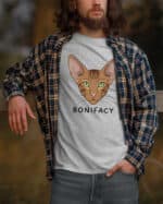 1601 (6) Koszulka Orientalny Brązowy <br>Personalizowana Kot Pupil