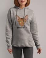 1601 (8) Bluza z kapturem Orientalny Brązowy <br>Personalizowana Kot Pupil