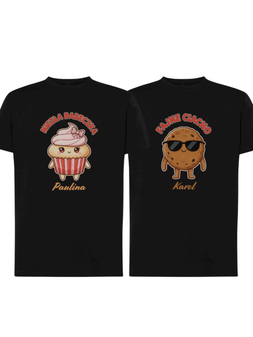 94 Zestaw koszulek Słodka z was Para dla Par Personalizowana
