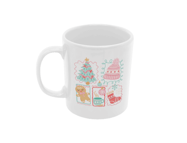 TL SUB MUG WH 1460 00 Kubek Świąteczny Boże Narodzenie Rysunkowy Styl