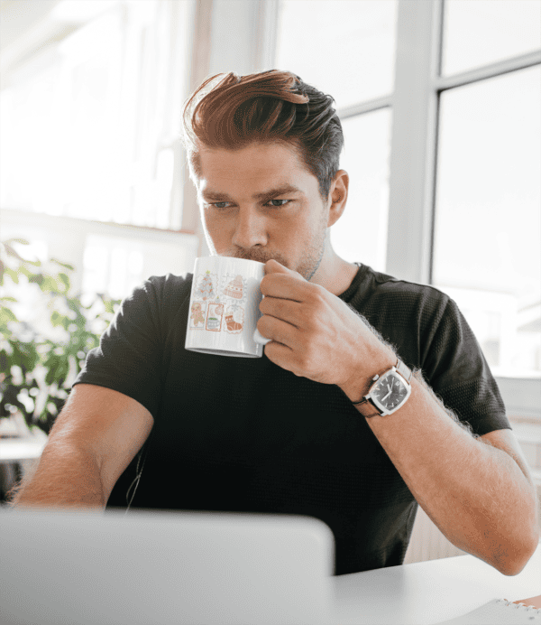 TL SUB MUG WH 1460 02 Kubek Świąteczny Boże Narodzenie Rysunkowy Styl