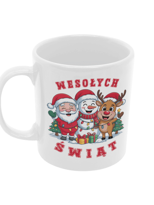 Kubek Świąteczny Boże Narodzenie Mikołaj Renifer