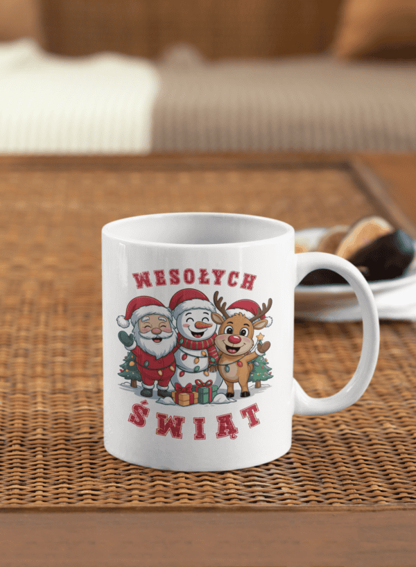 TL SUB MUG WH 1461 01 Kubek Świąteczny Boże Narodzenie Mikołaj Renifer