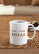 TL SUB MUG WH 1465 01 Kubek Boże Narodzenie Pierniczkowe Wesołych Świąt