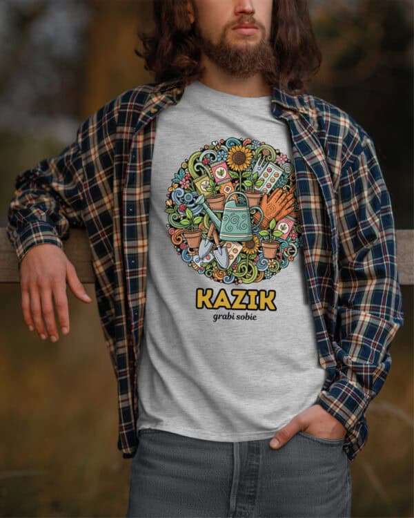 1605 (6) Koszulka Ogrodnik Personalizowana Ilustracyjna