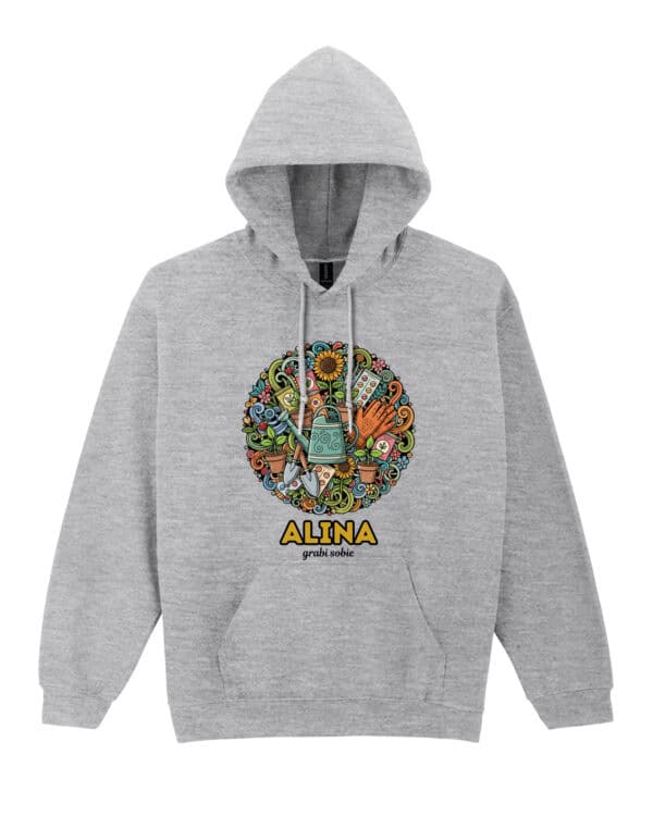 1605 (7) Bluza z kapturem <br>Ogrodnik Personalizowana Ilustracyjna