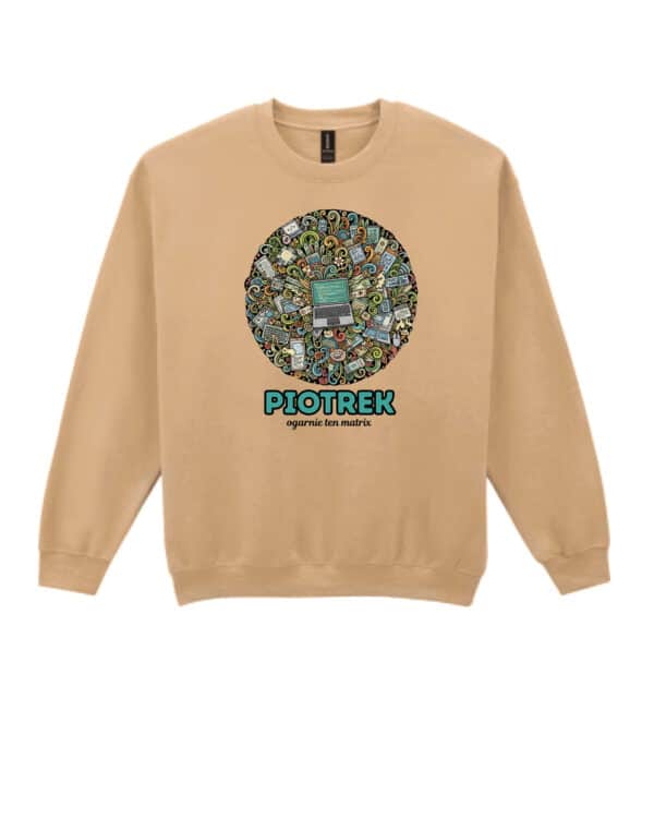 1606 (10) Bluza bez kaptura Informatyk <br>Personalizowana Ilustracyjna