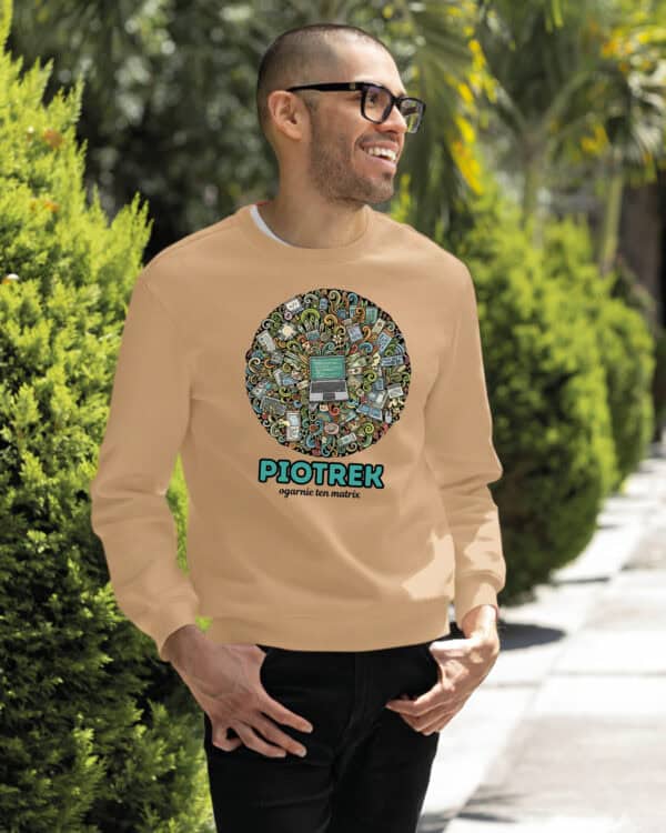 1606 (12) Bluza bez kaptura Informatyk <br>Personalizowana Ilustracyjna