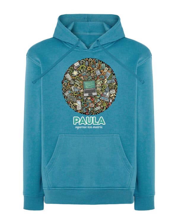 1606 (19) Bluza z kapturem <br>Informatyk Personalizowana Ilustracyjna