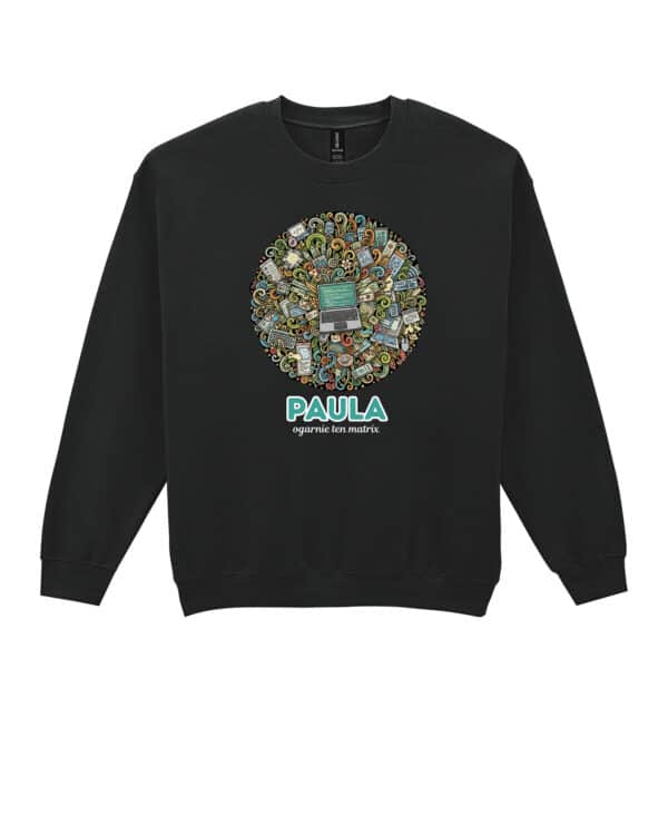 1606 (22) Bluza bez kaptura Informatyk Personalizowana Ilustracyjna