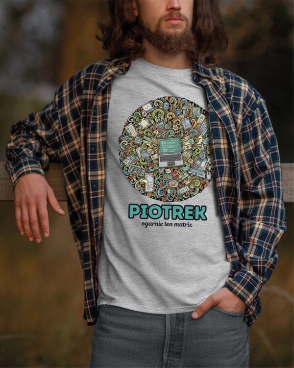 1606 (6) Koszulka Informatyk Personalizowana Ilustracyjna