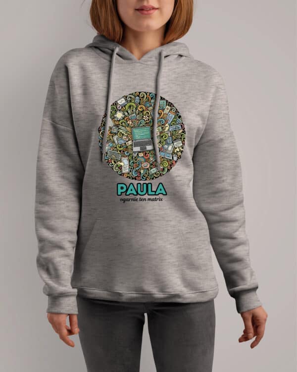 1606 (8) Bluza z kapturem <br>Informatyk Personalizowana Ilustracyjna