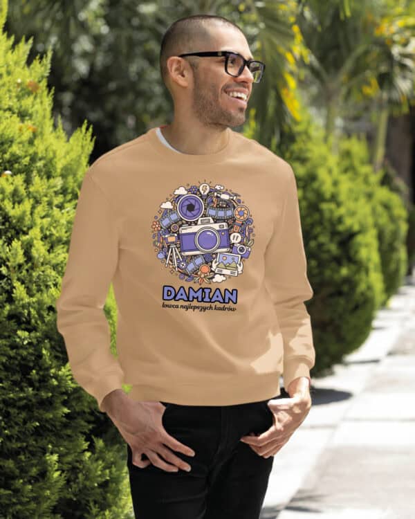 1607 (12) Bluza bez kaptura Fotograf <br>Personalizowana Ilustracyjna