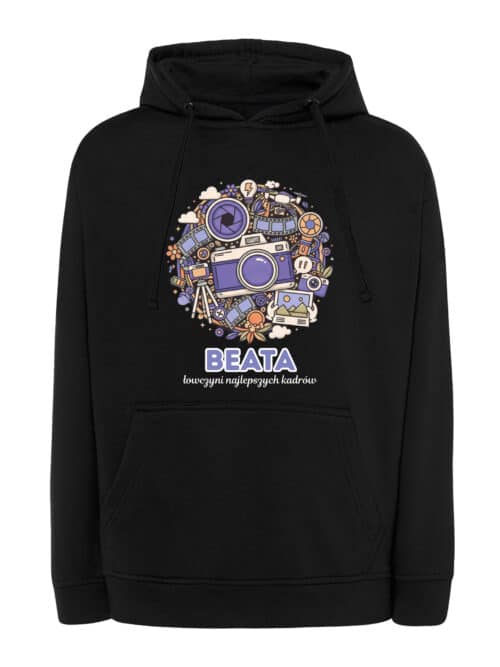 1607 (16) Bluza z kapturem Fotograf Personalizowana Ilustracyjna